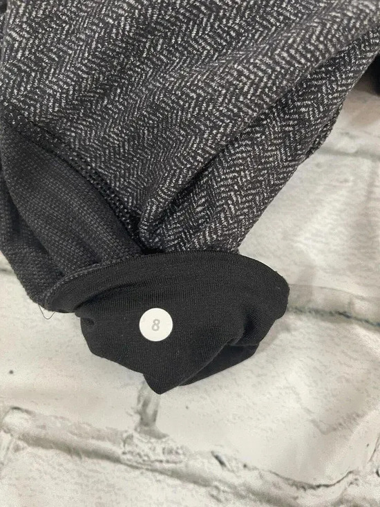 LULULEMON Wunder Under Crop Leggings Size 8 Heathered Herringbone EUC - Picture 4 of 4